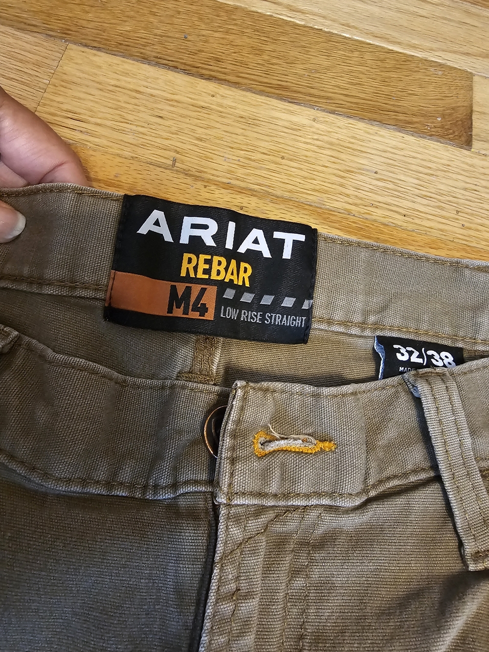 Ariat Rebar M4 Low Rise Straight Work Pants - 32 X 38  Brown